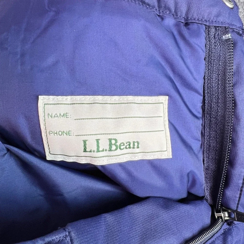 LL Bean‎ Snow Pants Kids Size 6X-7 Navy Blue Thinsulate Insulated Skiing Winter